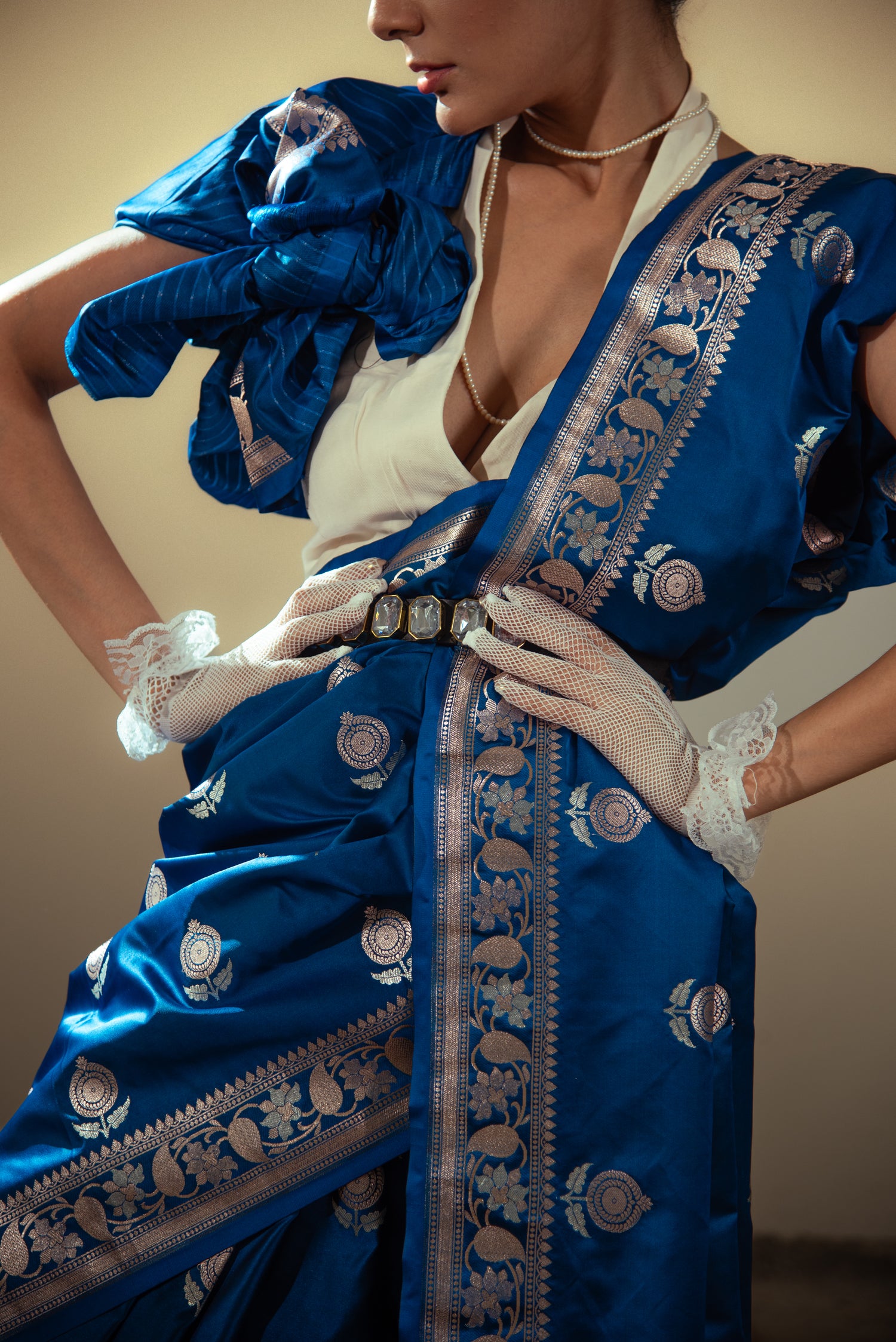 Danyah Banaras Mashru Katan Sonarupa Silk