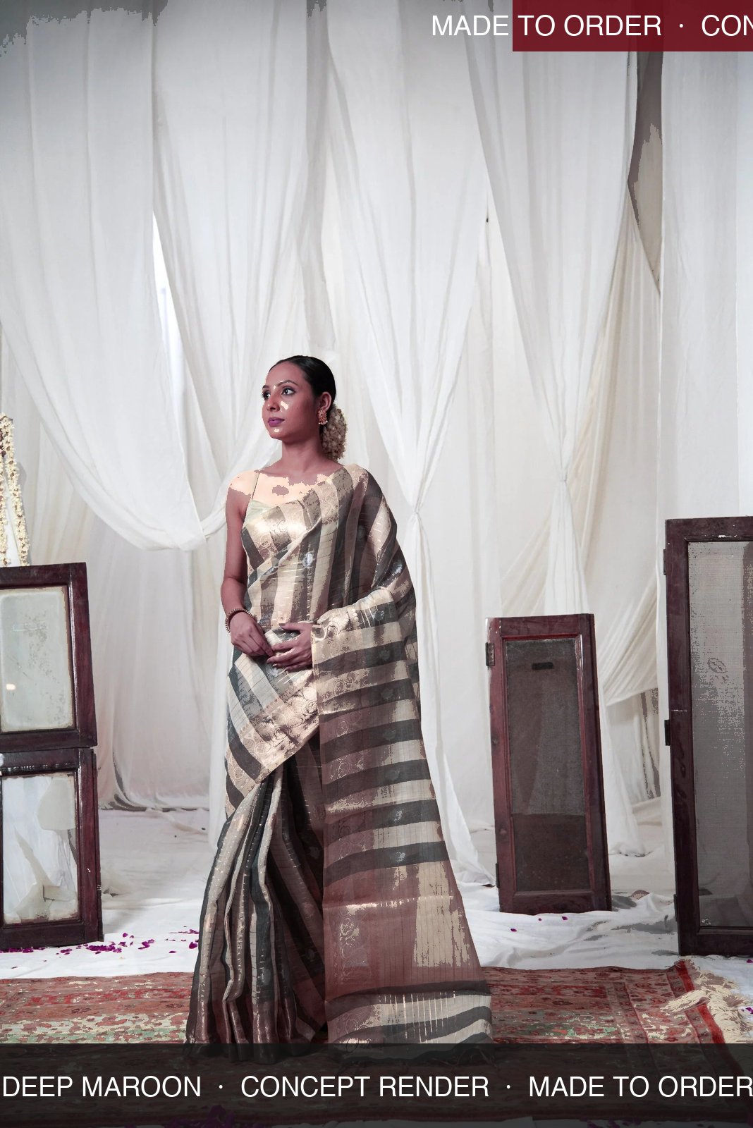 Danyah Banaras Cotton Linen — concept render (made to order)