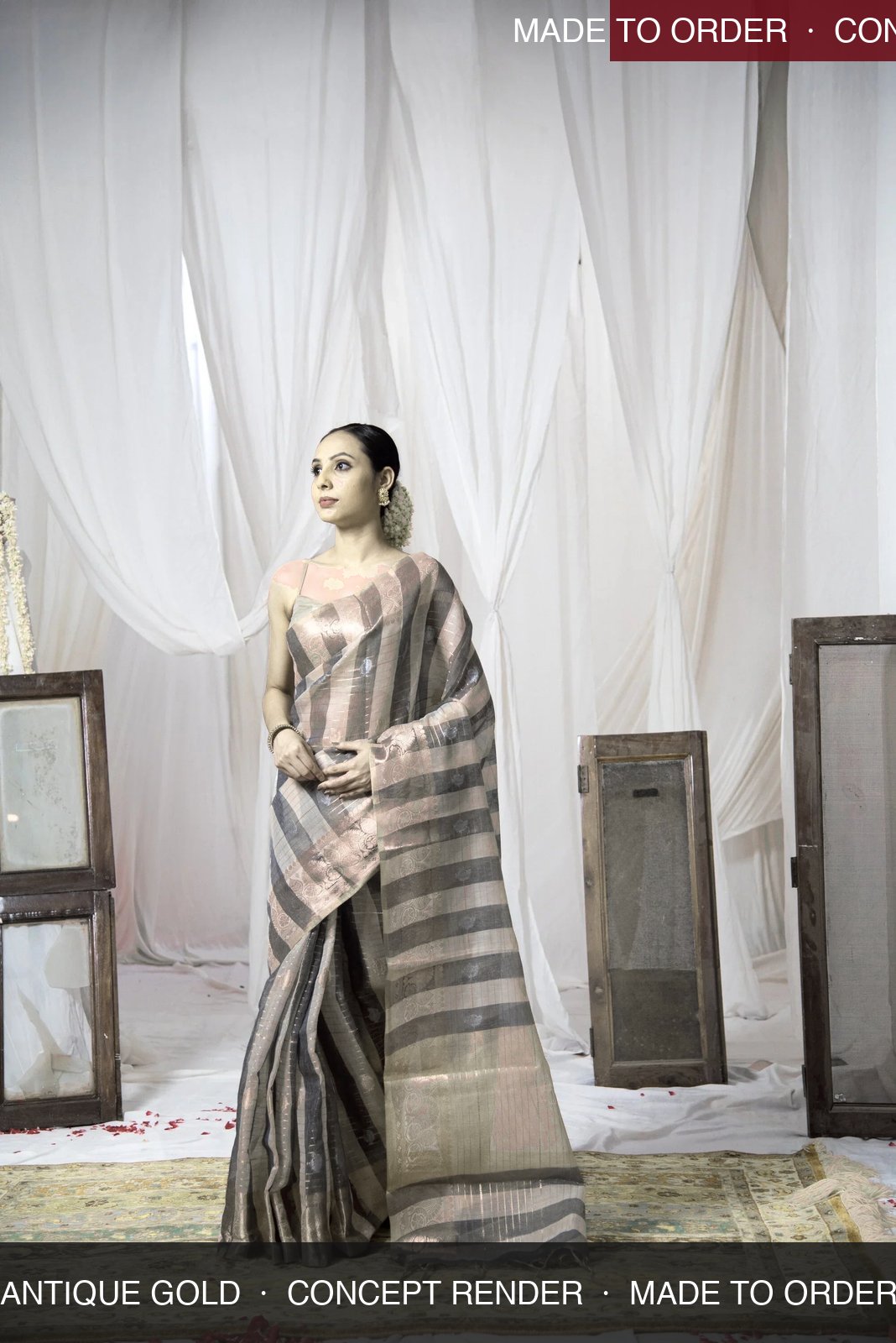 Danyah Banaras Cotton Linen — concept render (made to order)