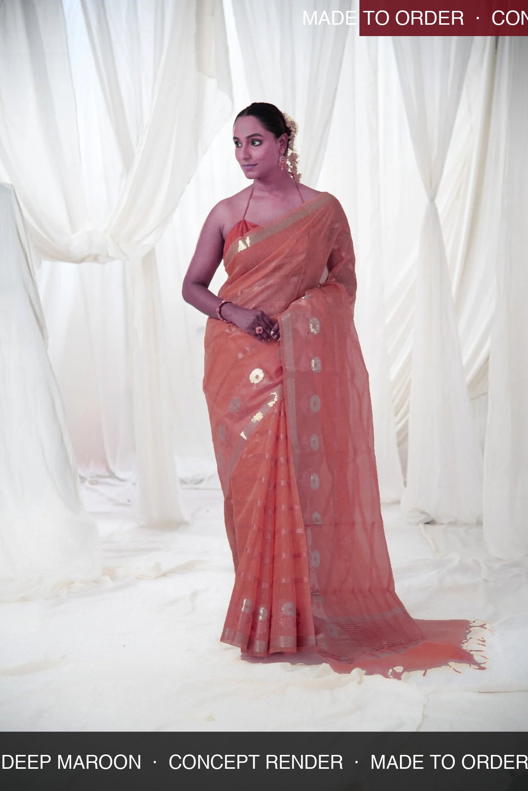 Danyah Banaras Cotton Linen Silk — concept render (made to order)
