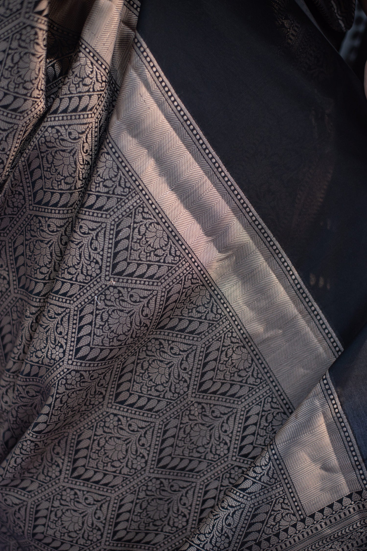 Danyah Banaras Katan Silk Saree With Zari Work