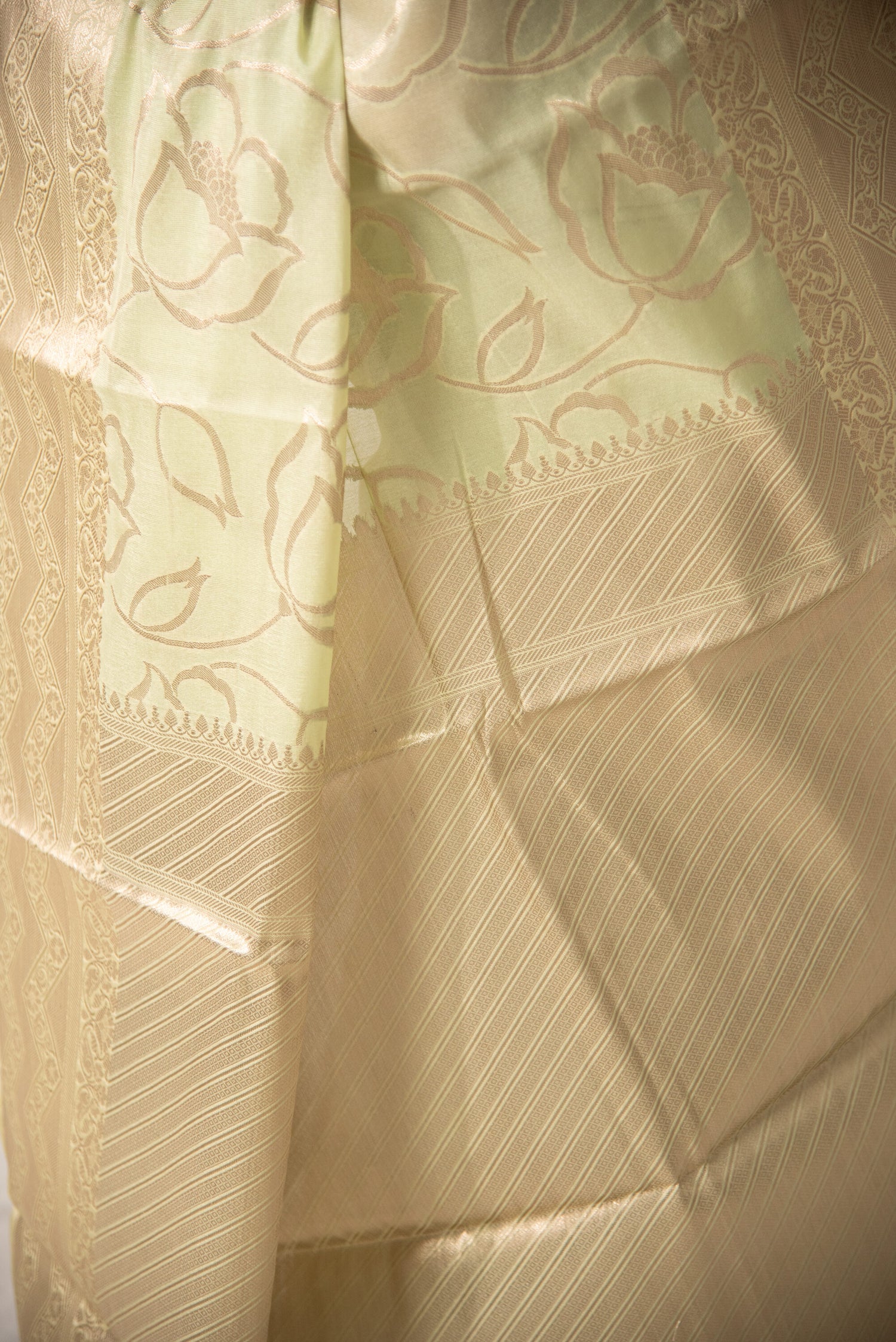 Danyah Banaras Light Kota Silk Pre Draped Saree