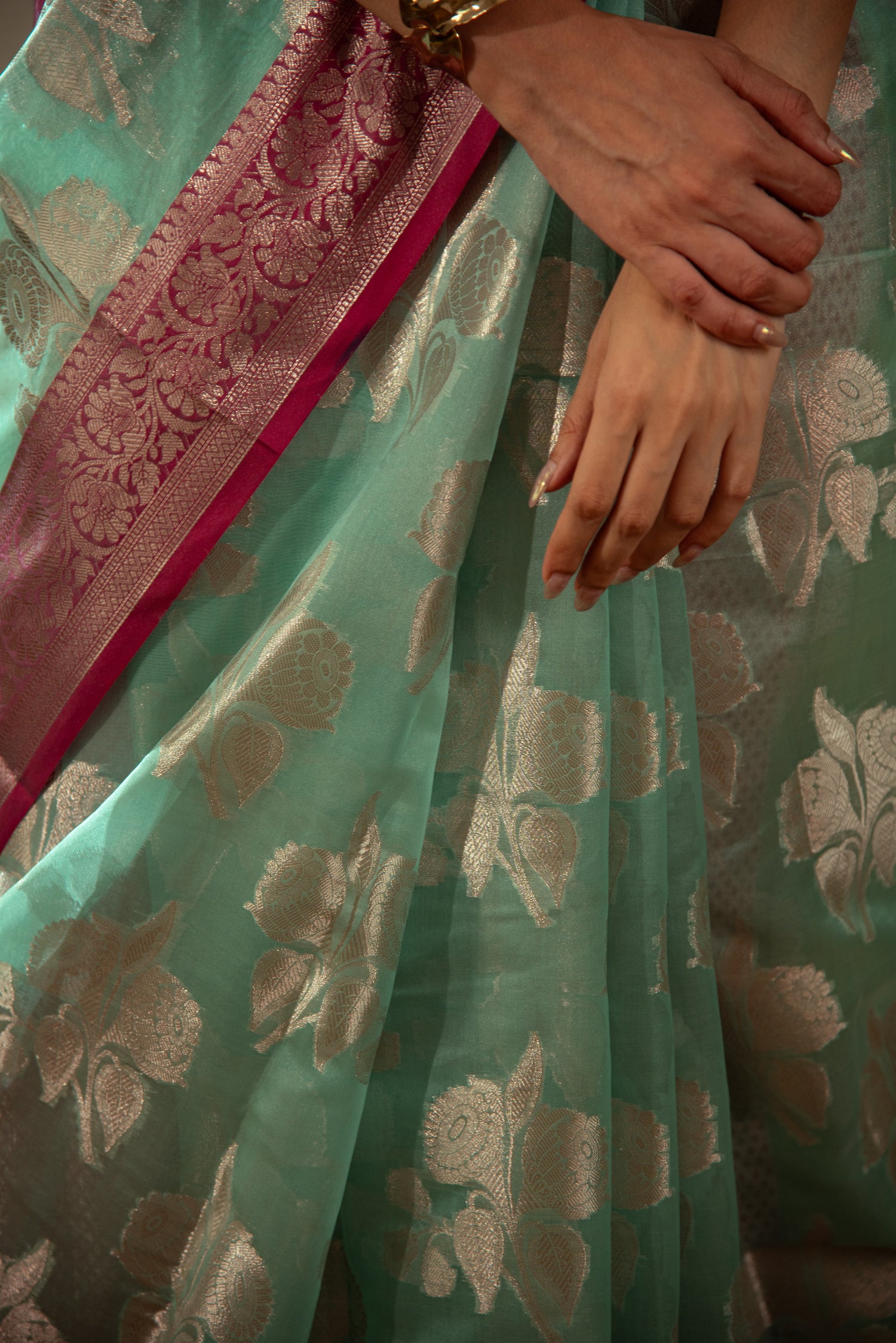 Danyah Banaras Monika Silk Predraped Saree