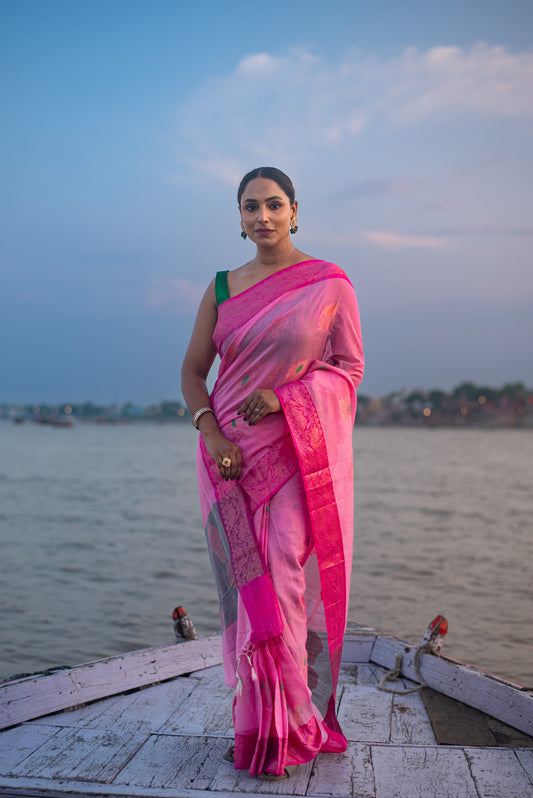 Danyah Banaras Pure Cotton Saree
