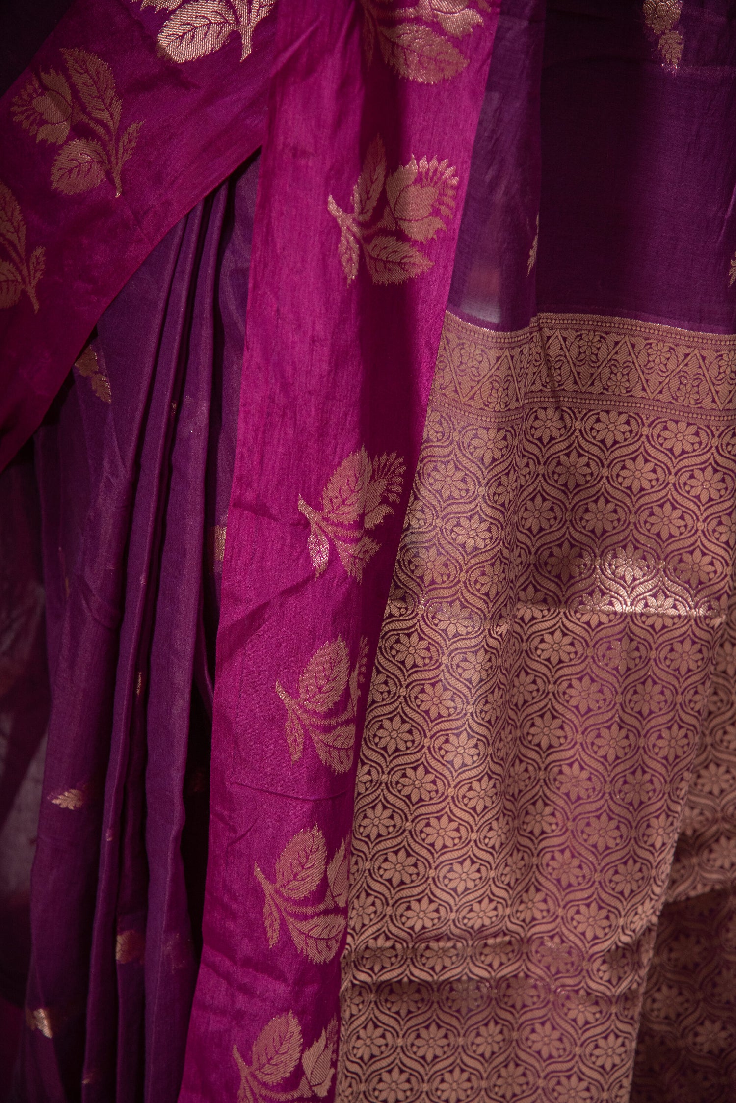 Danyah Banaras Raw Mango With Intricate Work Saree