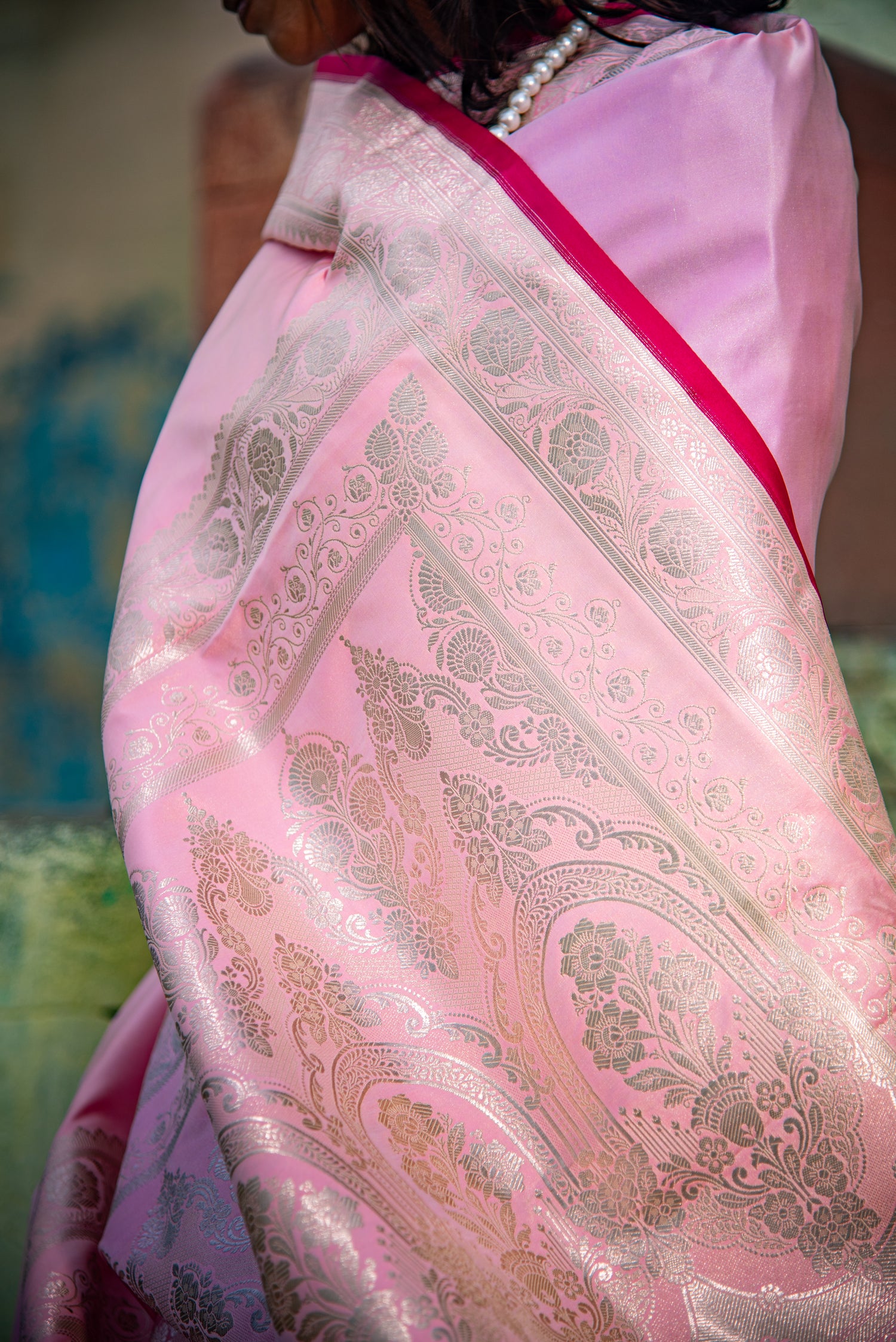 Danyah Banaras Royal Mashru Silk Predraped Saree