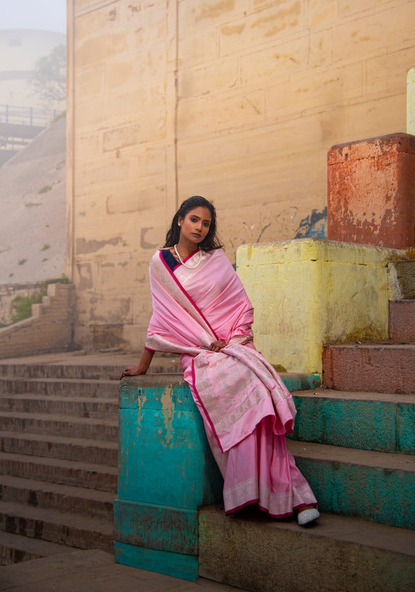Danyah Banaras Royal Mashru Silk Predraped Saree