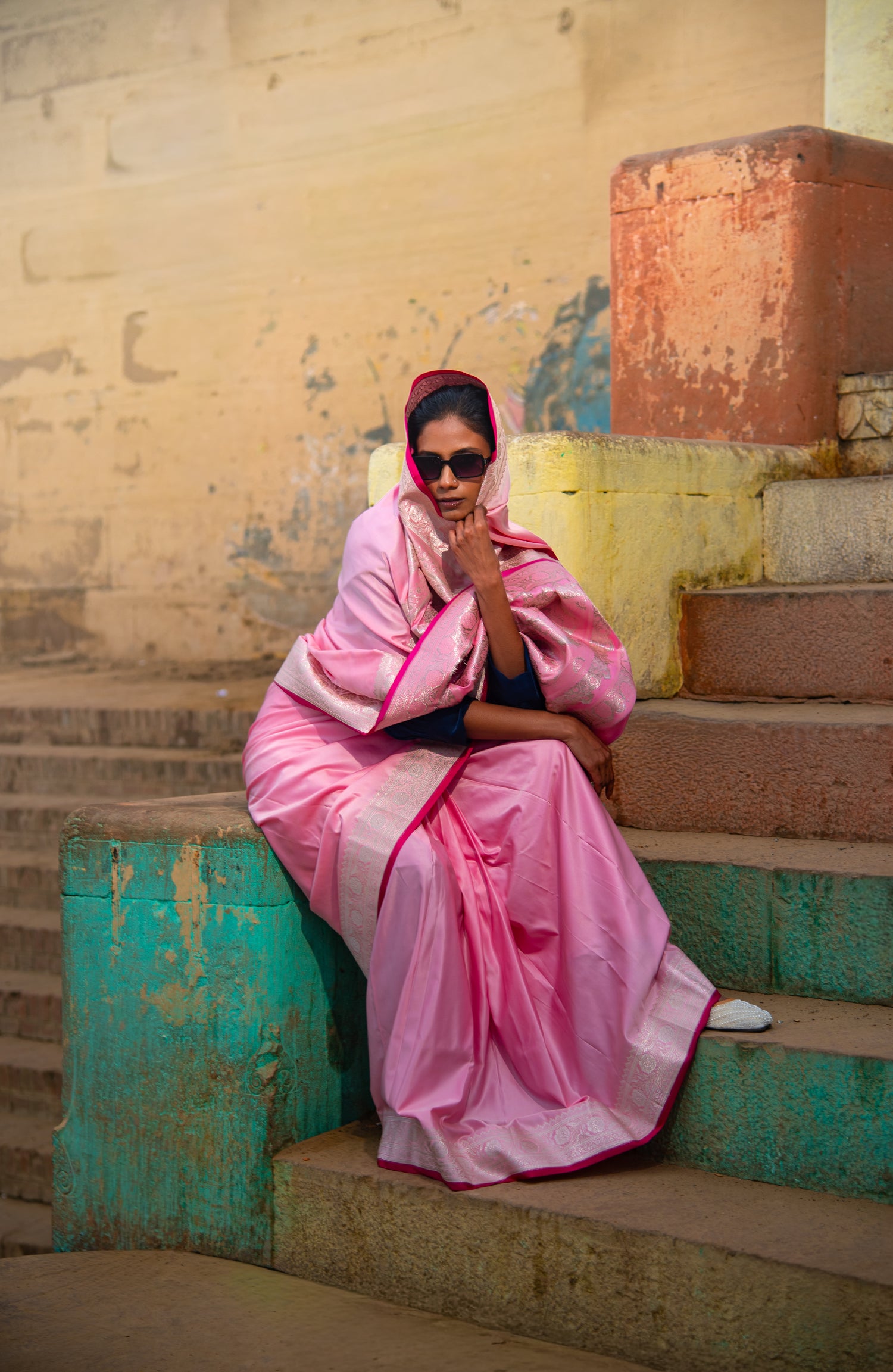 Danyah Banaras Royal Mashru Silk Predraped Saree