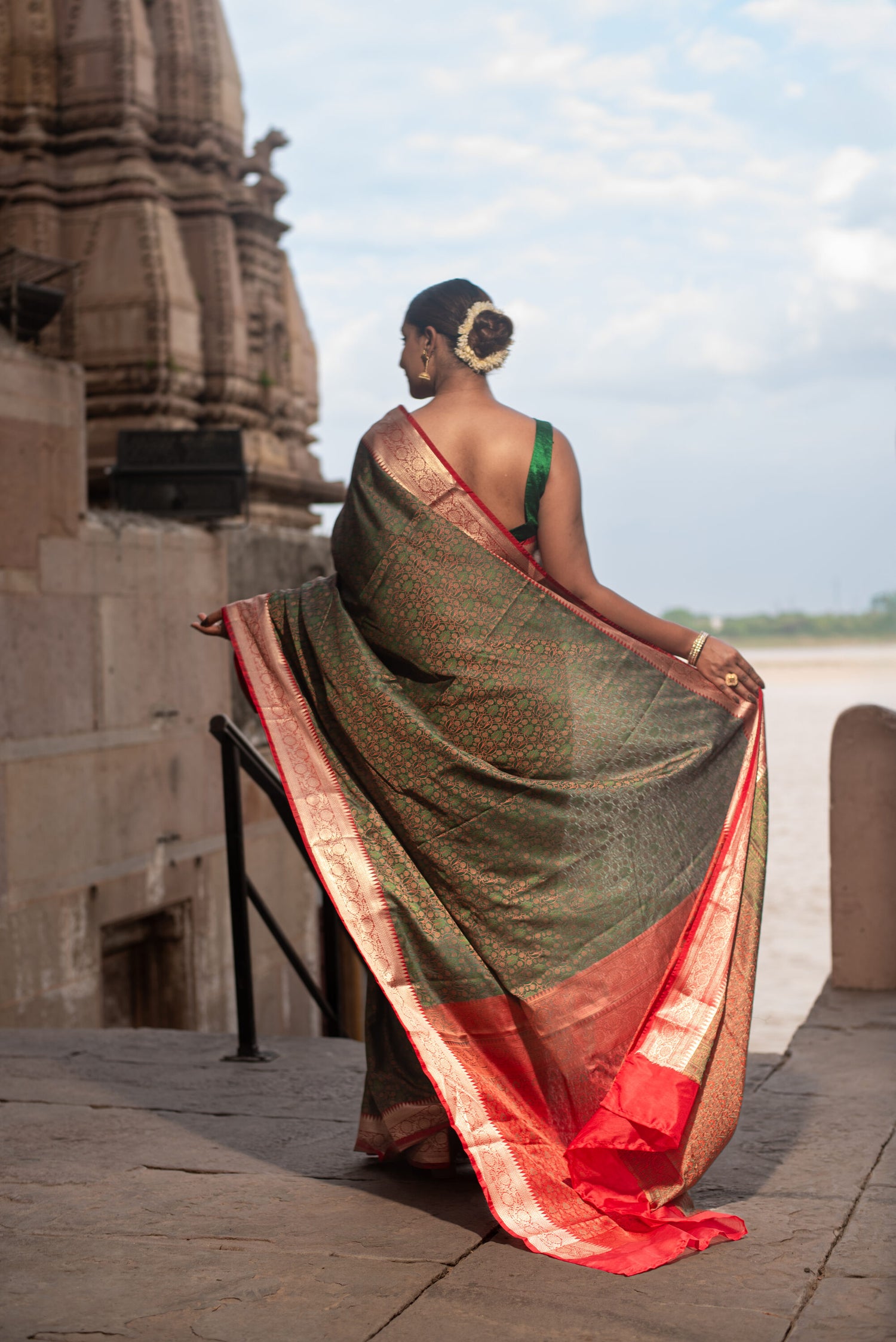 Danyah Banaras Tanchui Silk With Zari Work Saree