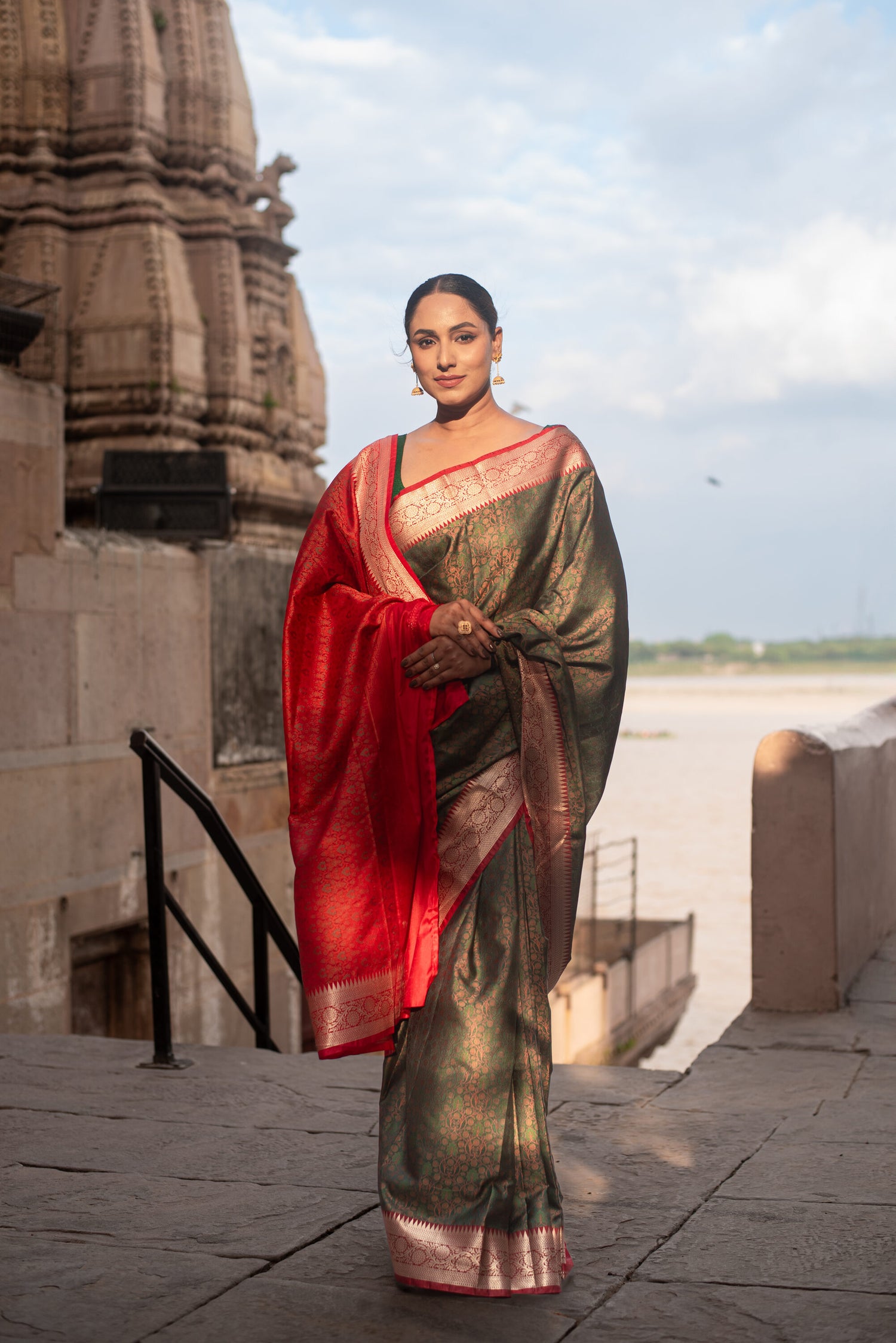 Danyah Banaras Tanchui Silk With Zari Work Saree