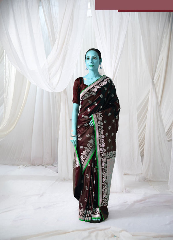 Danyah Banaras — Sindoor At Dawn — alternate view (back / drape detail)