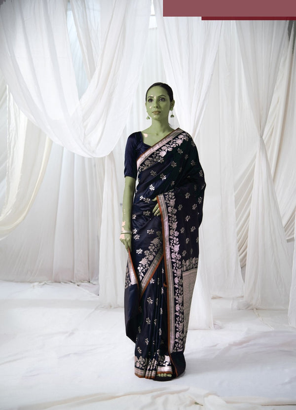 Danyah Banaras — Yamuna At Midnight — alternate view (back / drape detail)