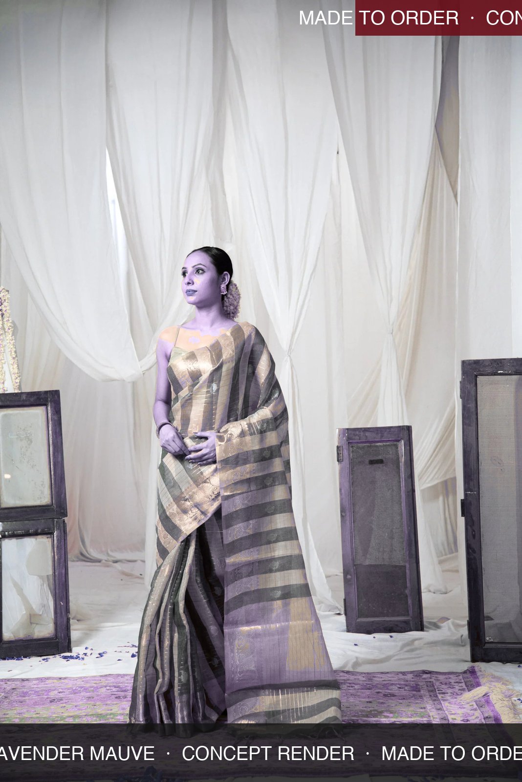 Danyah Banaras Cotton Linen — concept render (made to order)