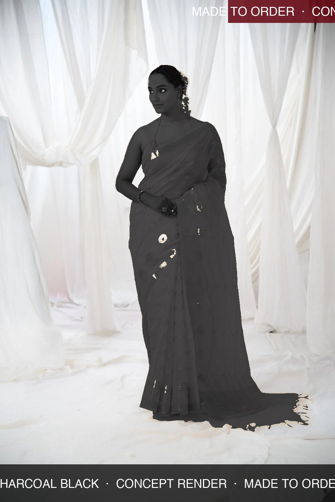 Danyah Banaras Cotton Linen Silk — concept render (made to order)